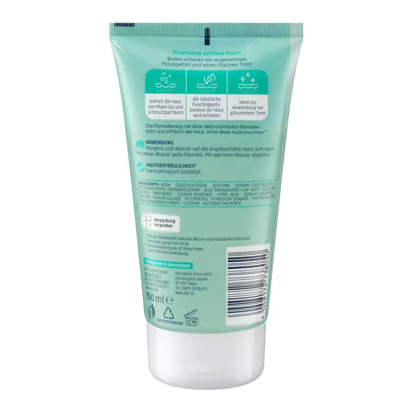 ژل شستشو صورت باله آ مدل آلوئه ورا مخصوص پوست نرمال و مختلط