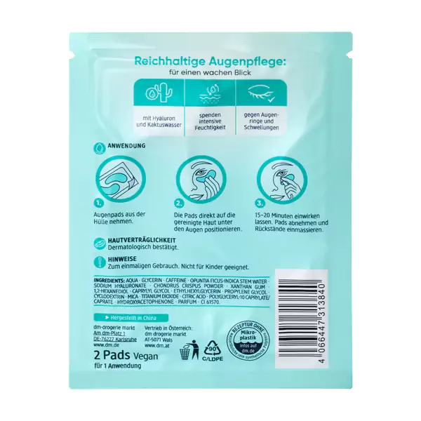 ماسک ضد پف و تیرگی زیر چشم باله آ مدل کاکتوس