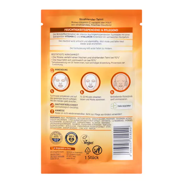 ماسک صورت باله آ حاوی ویتامین C