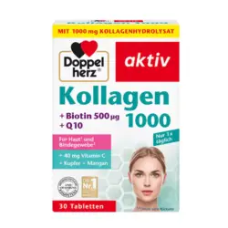 قرص کلاژن 1000 دوپل هرز حاوی biotin و Q10