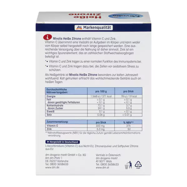 ساشه ویتامین سی و زینک میولیس