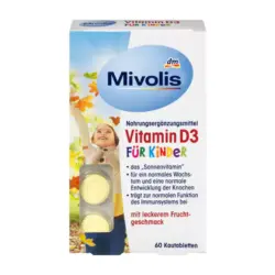 قرص جویدنی ویتامین D3 کودکان میولیس Mivolis