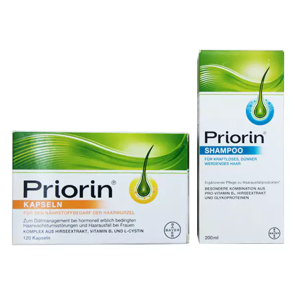 پکیج قرص و شامپو ضد ریزش مو پریورین