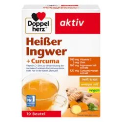 دمنوش چای زنخبیل و زردچوبه دوپل هرز 10 عددی