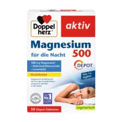 قرص منیزیم 500 شبانه دوپل هرز 30 عددی