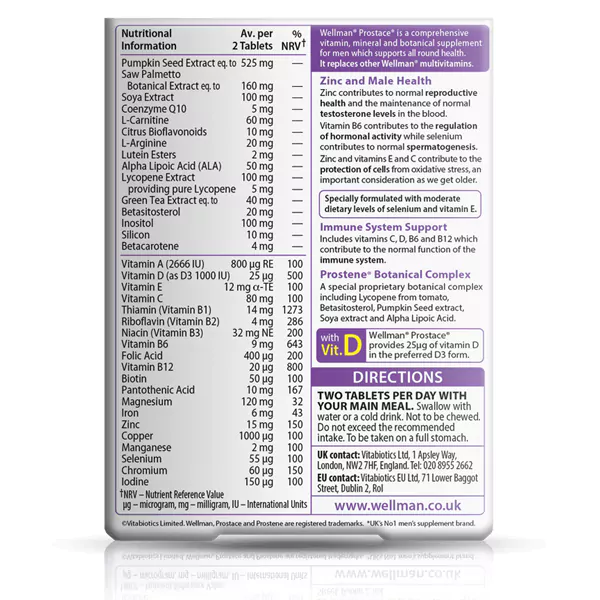 قرص ول من پروستات ویتابیوتیکس 60 عددی