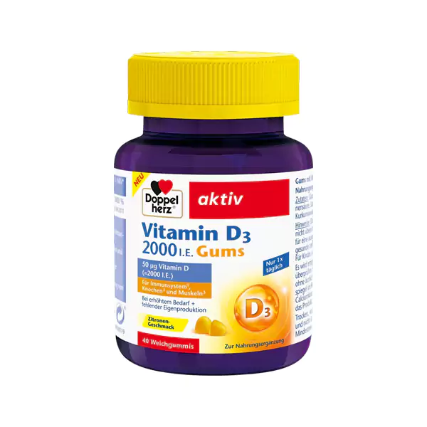 ویتامین D3 پاستیلی 2000 دوپل هرز آلمان