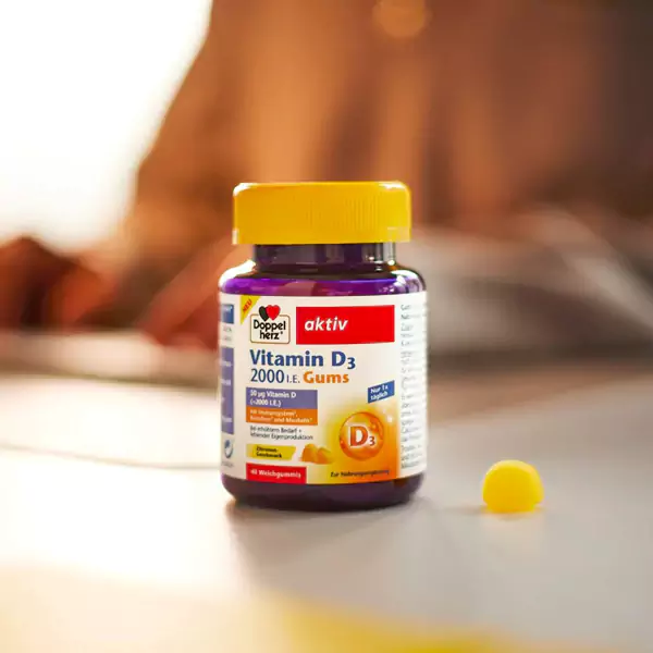 ویتامین D3 پاستیلی 2000 دوپل هرز آلمان