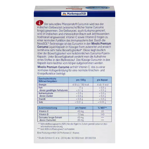 قرص مکمل زردچوبه (کورکومین) میولیس ضد درد و التهاب مفاصل