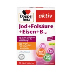 مکمل ید + B12 + اسید فولیک + آهن دوپل هرز